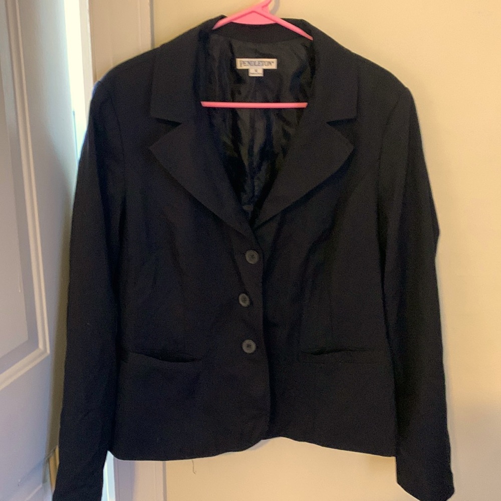 Pendleton black blazer. Size 16